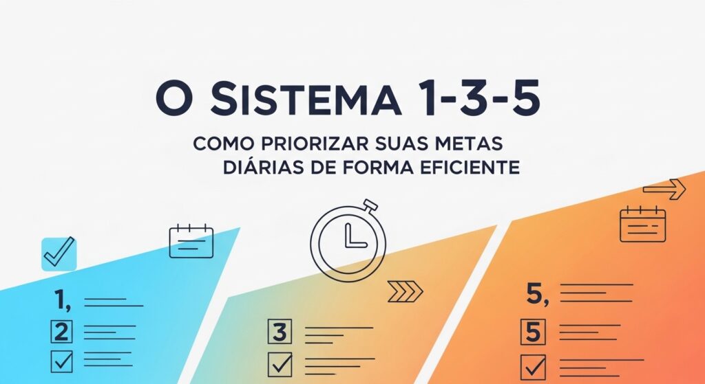Sistema 1-3-5: Como Priorizar suas Metas Diárias com Eficiência