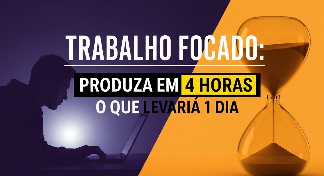 Trabalho Focado: Produza em 4 Horas o que Levaria 1 Dia